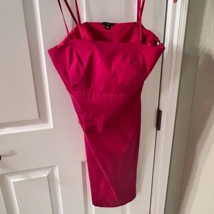 Magenta body hugging dress